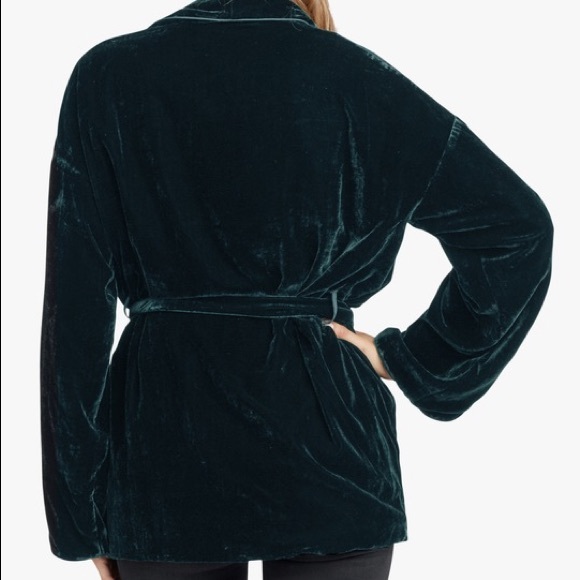 JOE’S JEANS Talon Velvet Belted Lounge Jacket - Picture 5 of 10